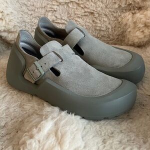 Birkenstock Reykjavik shoe, in Pure Sage nubuck leather, unisex EU 40 (L9/M7)